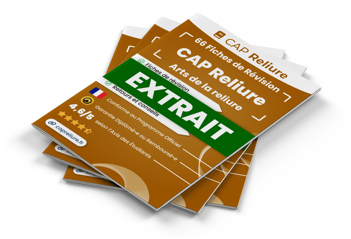 Extrait Fiches Révision gratuites CAP Reliure